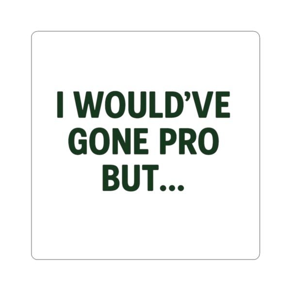I Would’ve Gone Pro But…