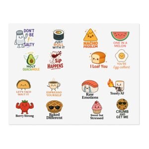 Funny Foodie Sticker Pack