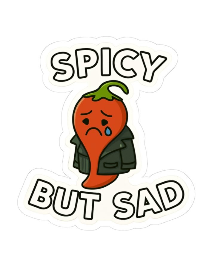 Spicy But Sad Sticker
