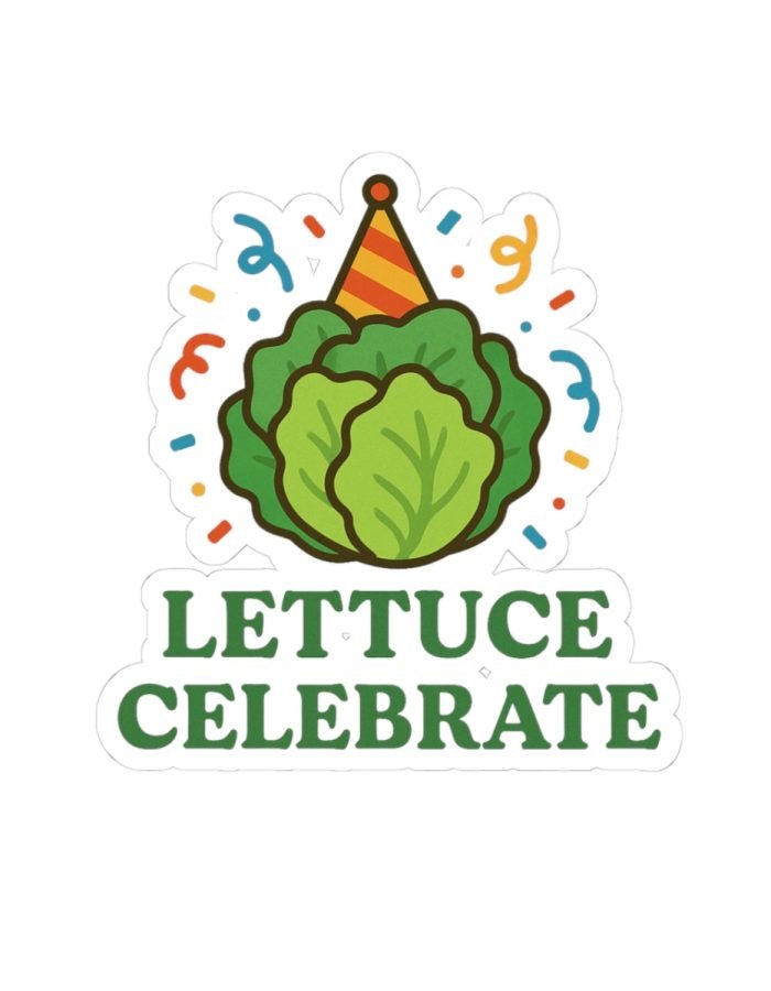 Lettuce Celebrate Sticker